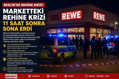 Berlin’de Rehine Krizi 11 Saat Sonra Sona Erdi