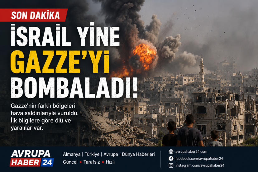 İsrail Gazze’ye Yeni Hava Saldırıları Düzenledi