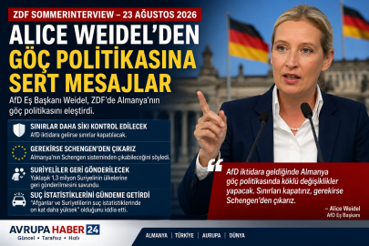 Alice Weidel’den göç politikası mesajı: “Sınırları kapatır, gerekirse Schengen’den çıkarız”