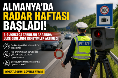 Almanya’da Radar Haftası Başladı: Sürücüler Dikkat!