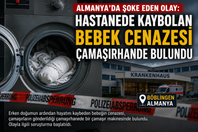 Almanya’da Şoke Eden Olay: Hastanede Kaybolan Bebek Cenazesi Çamaşırhanede Bulundu