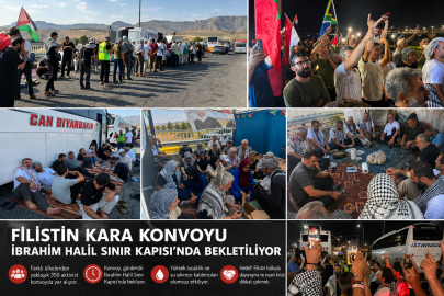 Filistin Kara Konvoyu Sınırda Bekletiliyor