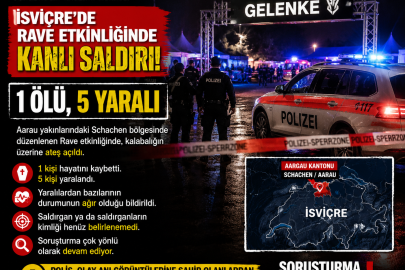 İSVİÇRE’DE RAVE ETKİNLİĞİNDE KANLI SALDIRI: 1 ÖLÜ, 5 YARALI