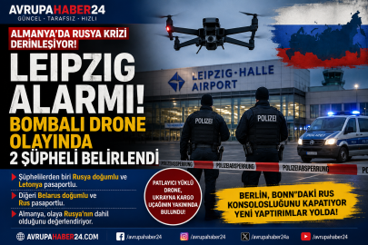 ALMANYA’DA LEIPZIG ALARMI! BOMBALI DRONE OLAYINDA 2 ŞÜPHELİ BELİRLENDİ