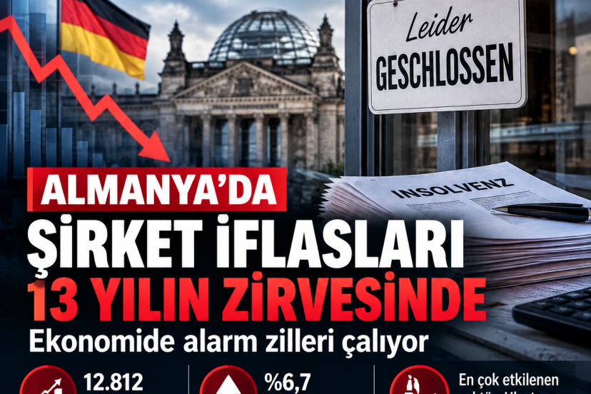Almanya’da şirket iflasları 13 yılın en yüksek seviyesinde