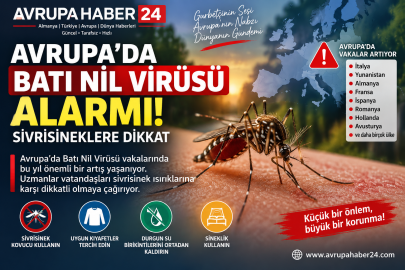 **AVRUPA’DA BATI NİL VİRÜSÜNE DİKKAT\!**