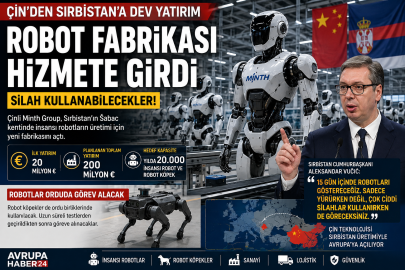 Çin’den Sırbistan’a robot fabrikası: Silah kullanabilen robotlar geliyor