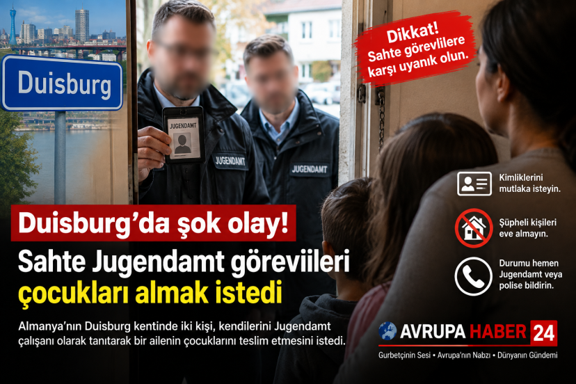Duisburg’da sahte Jugendamt görevlileri çocukları almak istedi