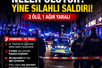 HAMBURG’DA SİLAHLI SALDIRI: 2 ÖLÜ, 1 AĞIR YARALI