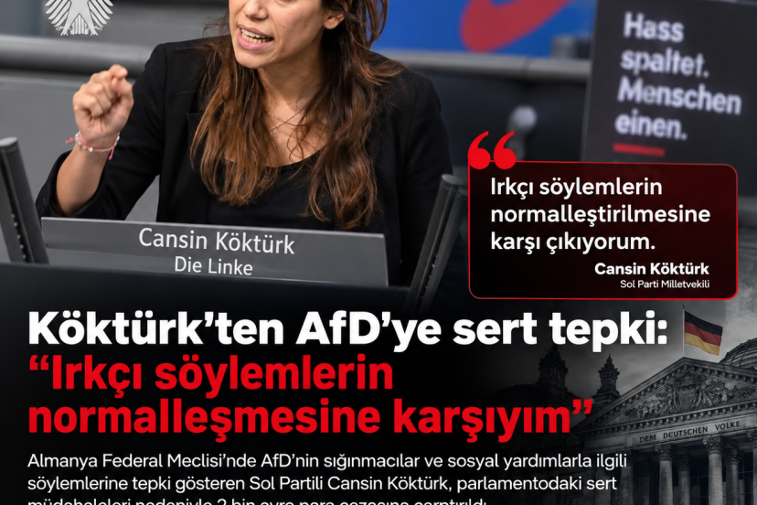Köktürk’ten AfD’ye sert tepki: “Irkçı söylemlerin normalleşmesine karşıyım”